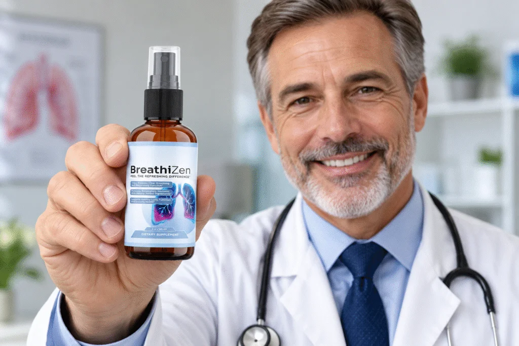 Doctor holding BreathiZen